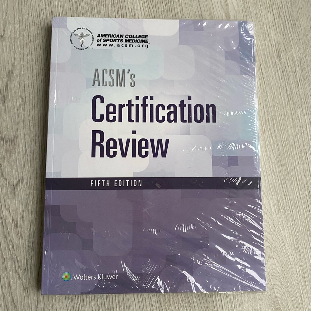 ACSM Certification Review fifth edition. Brand new- never opened!